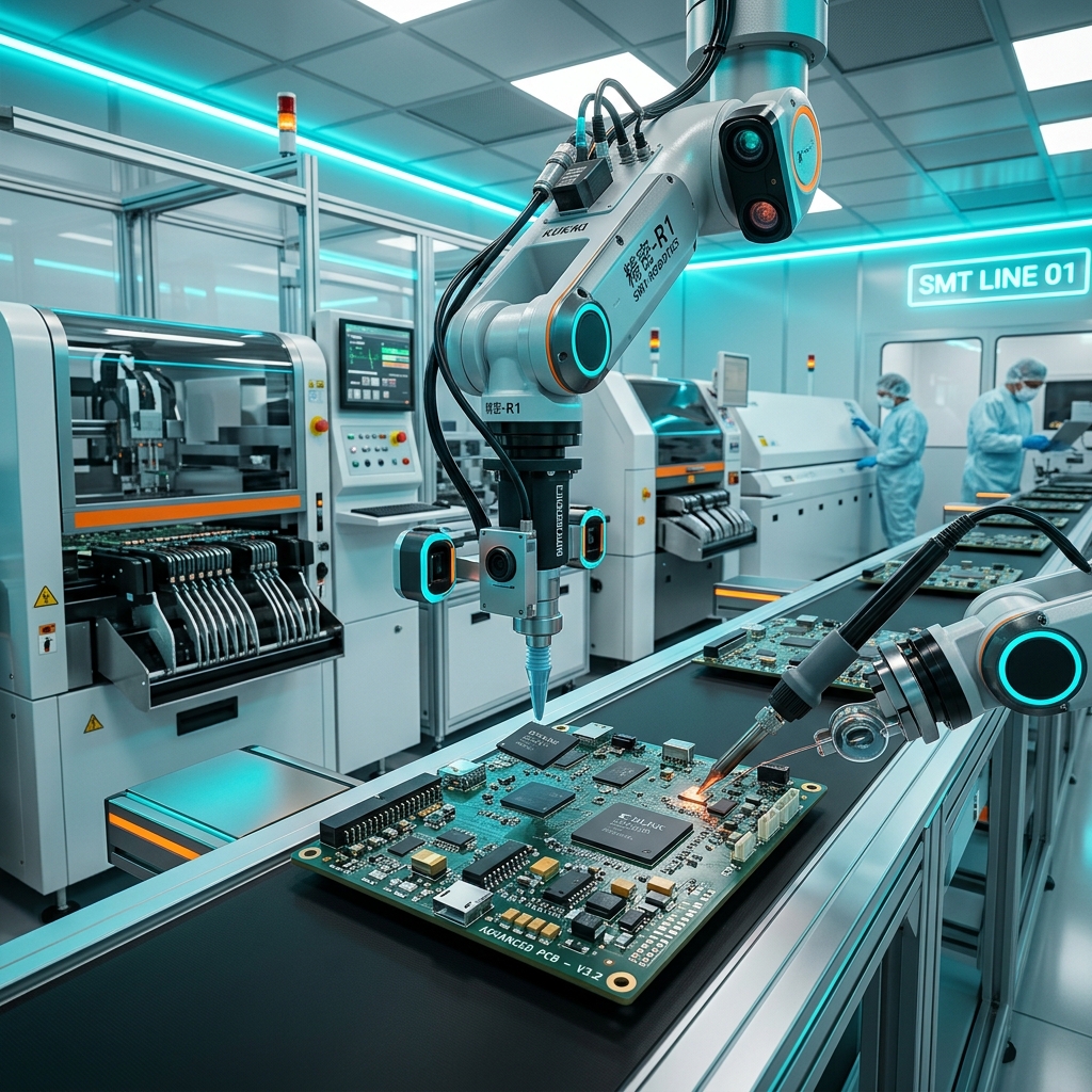 Robotic SMT Assembly Lines